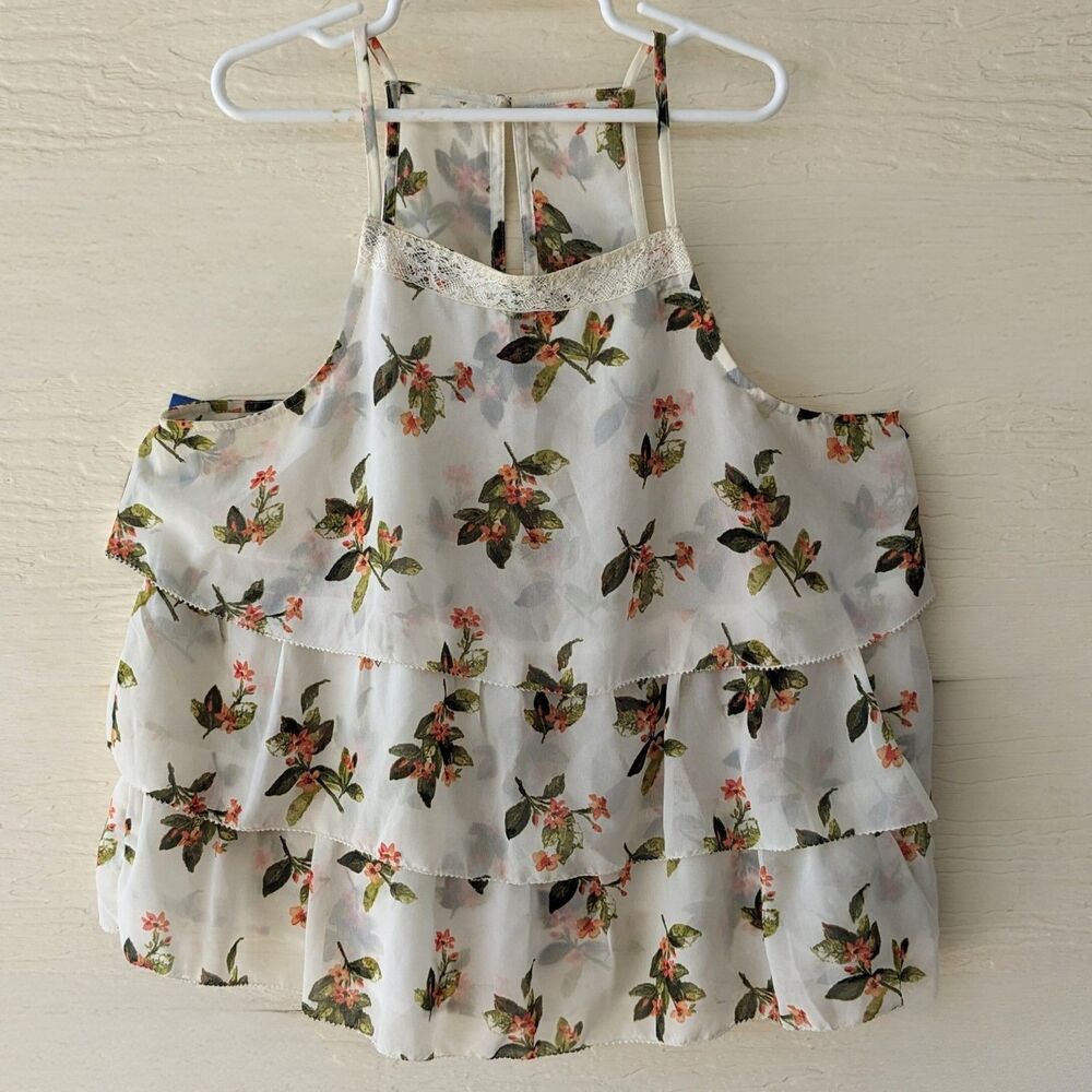 Abercrombie & Fitch XS Tiered Floral Camisole – Feminine Lightweight Top